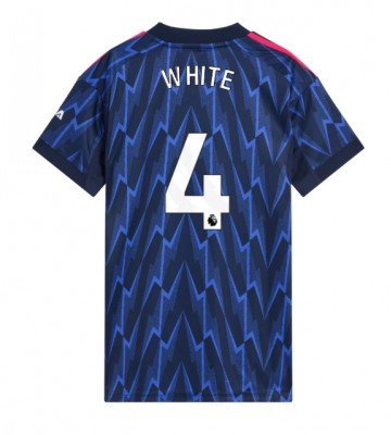 Arsenal Ben White #4 Udebanetrøje Dame 2025-26 Kortærmet